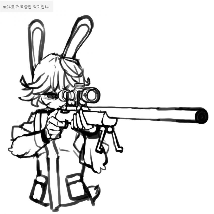Candybooru image #13240, tagged with Paulo bunny luck_(Artist) m24(rifle)